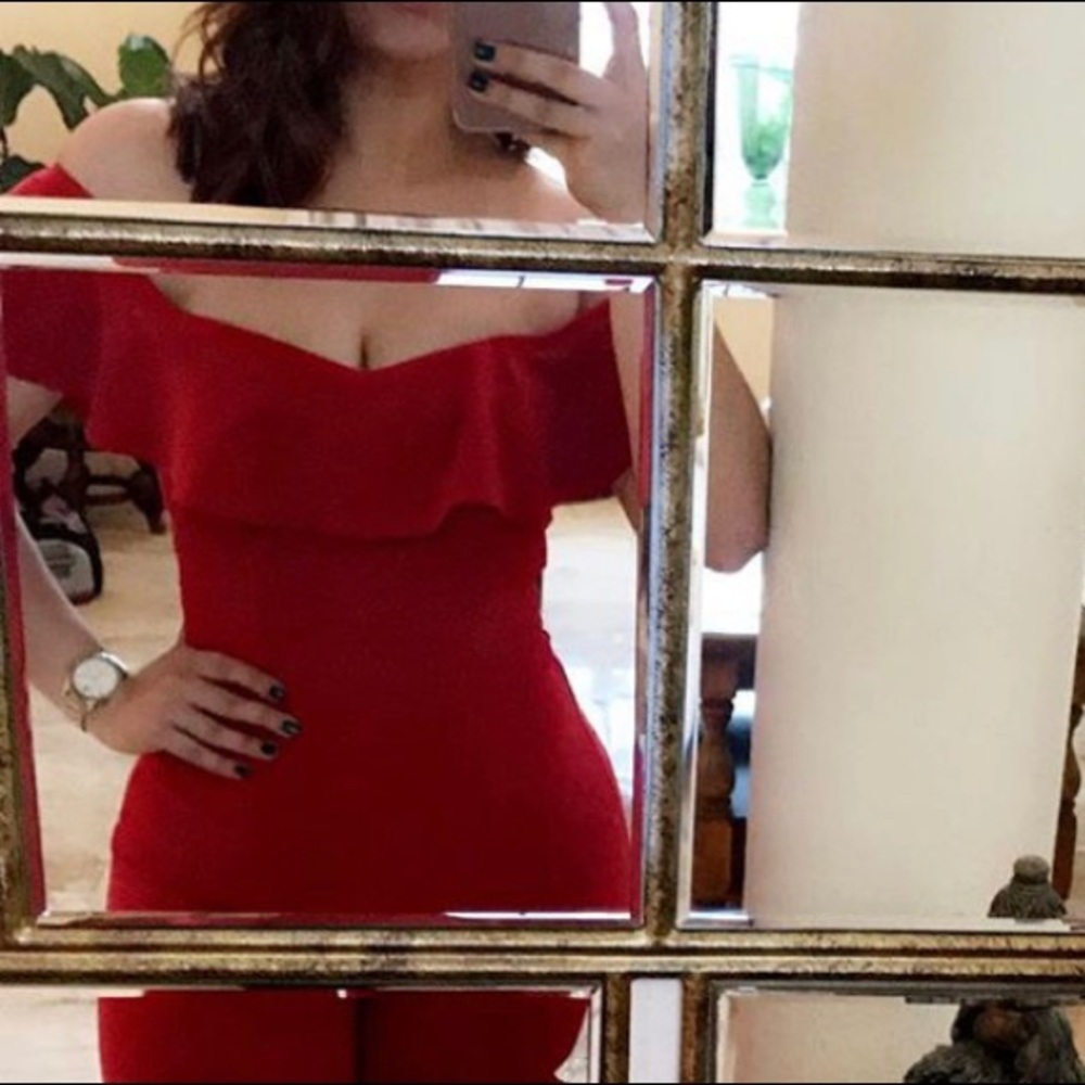 Women Red Jumpsuit